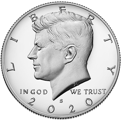 2019 S Proof Kennedy Half Dollar Clad President Gem Deep Cameo from Mint Set P19 
