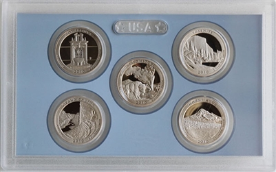 2010 P D and S BU Satin/Proof Quarters 15 Coins 