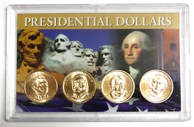 2008 P Complete Set of all 4 Presidential Dollars Uncirculated 