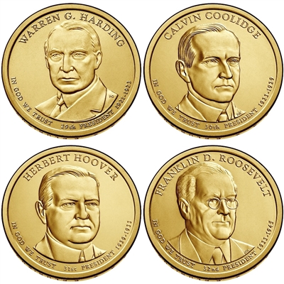 United States Mint 2014-S Presidental $1 Coins Set w/Box & COA 