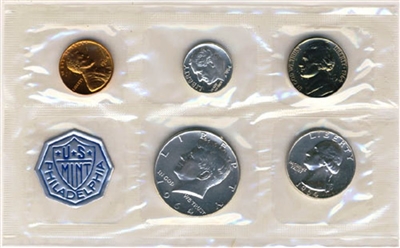 1964 Proof Set With COA ~ Flat Pack Original Envelope ~ US Silver Mint Coin Set 